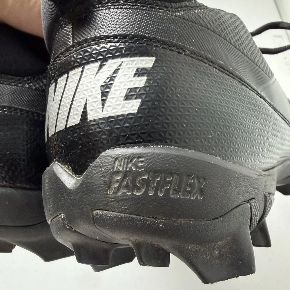 Nike Alpha Menace 4 Shark Football Cleats Mens 14 Wide FQ3875-002 FastFlex Black